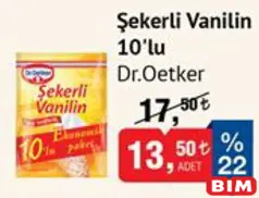 DR. OETKER ŞEKERLİ VANİLİN 10'LU DR. OETKER ŞEKERLİ VANİLİN 10'LU